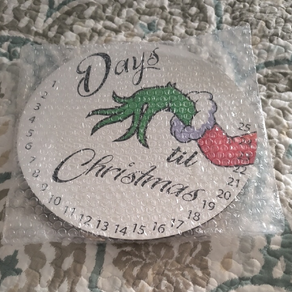 Christmas Countdown Plate